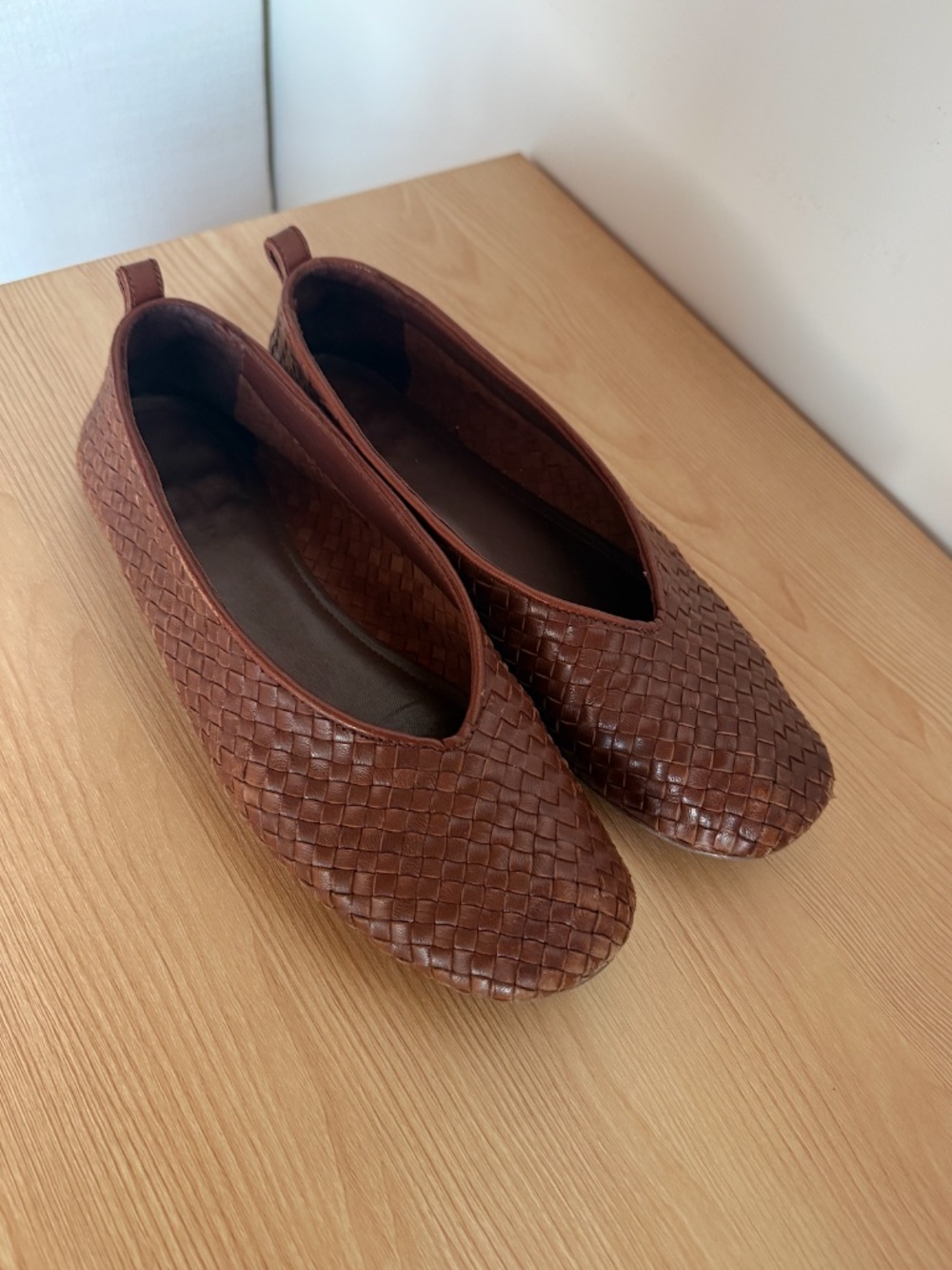 H&M Ballet Flats | Brown Woven